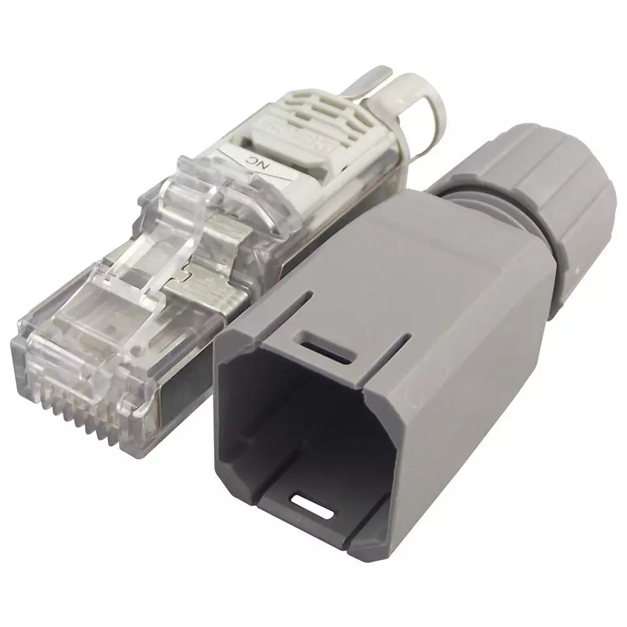Phoenix Contact Modular & Ethernet Connectors PLUG, RJ45, CAT5E, IP20, IDC/IDT, 1658435