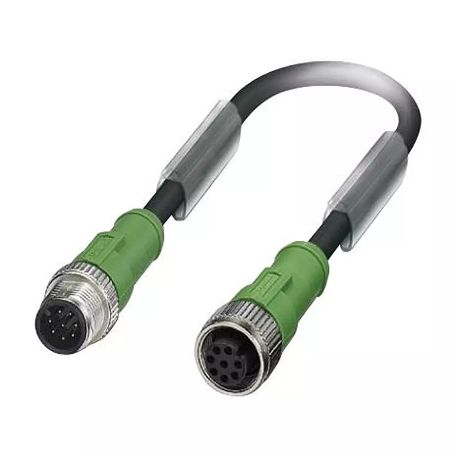 Phoenix Contact Sensor Cable Assemblies SENSOR CORD, 8P, M12 PLUG-M12 RCPT, 3M, 1522707