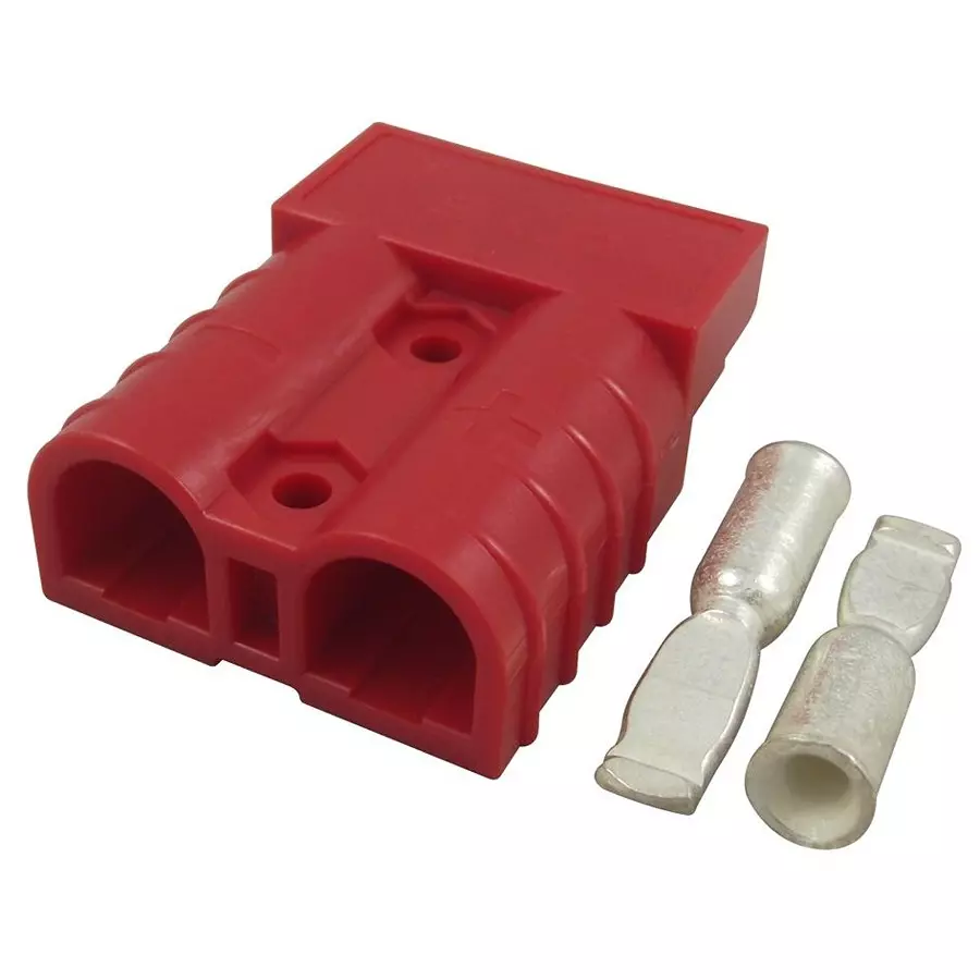AMP - TE CONNECTIVITY CONNECTOR KIT, RED HOUSING, 2 POSITION, 10-12 AWG CONTACT, 647893-3.