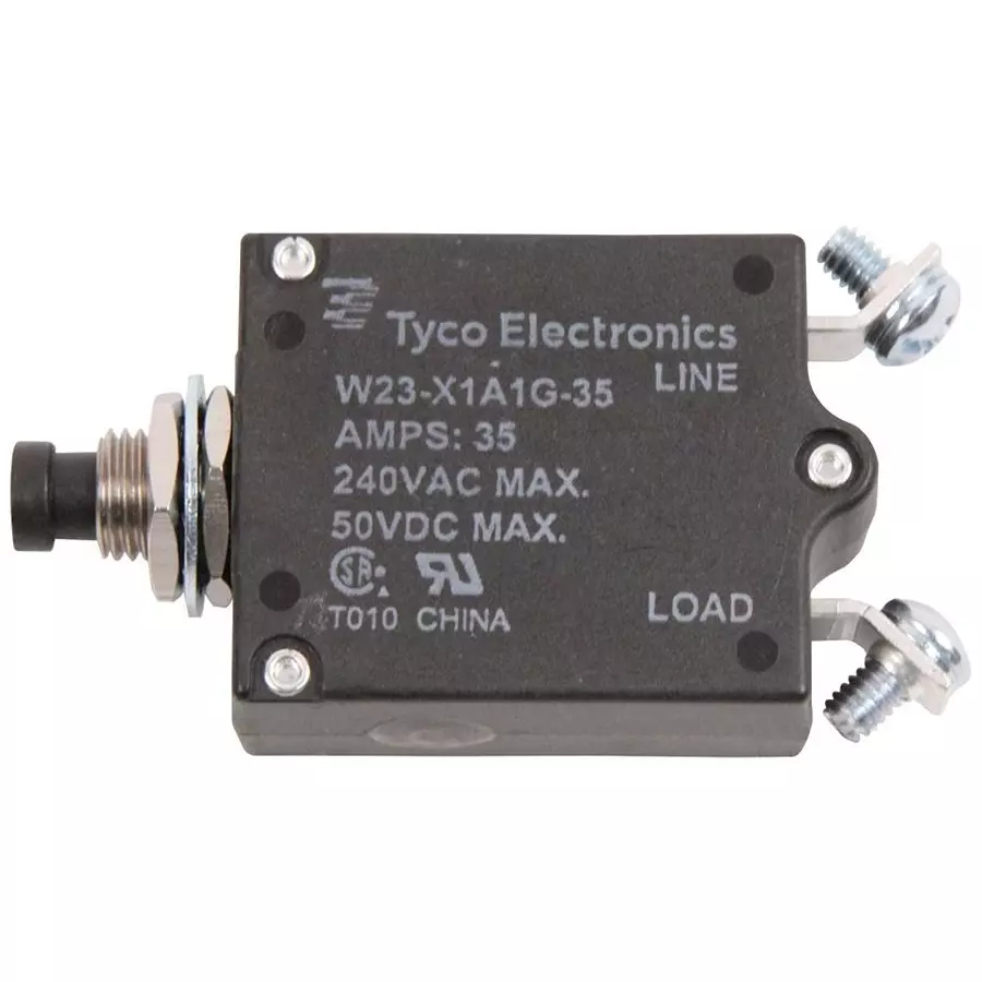 TE CONNECTIVITY CIRCUIT BREAKER, THERMAL, 1P, 250V, 35A, W23-X1A1G-35..