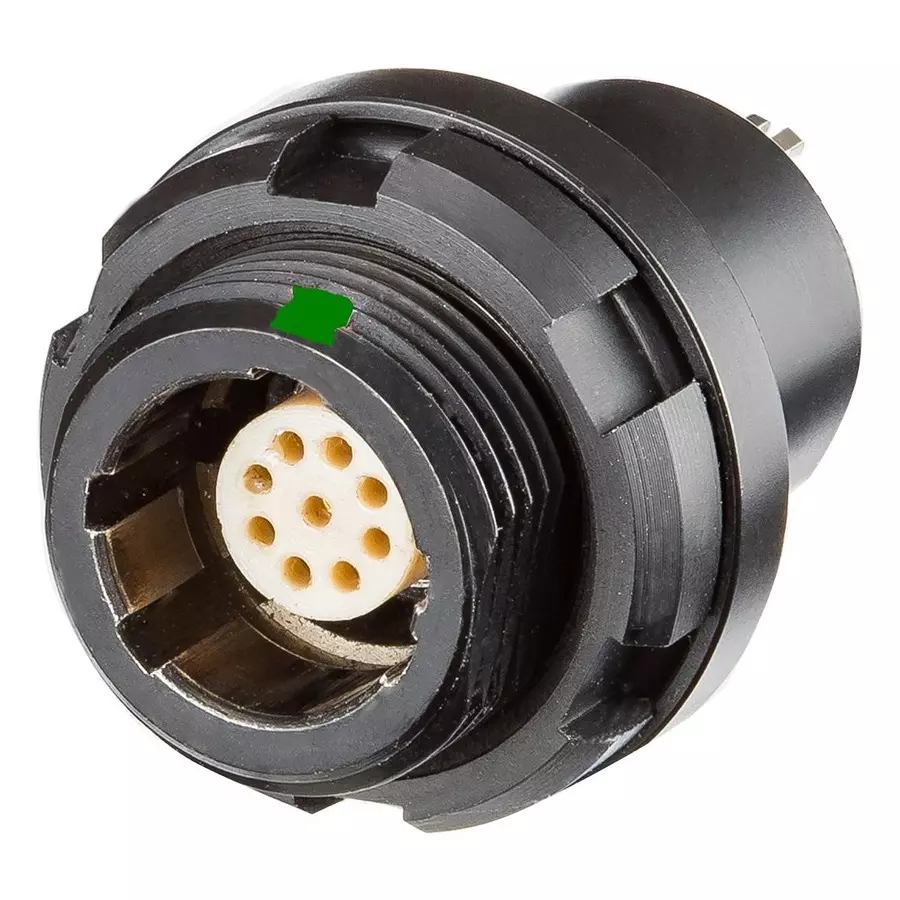 AMPHENOL LTW CIRCULAR CONN, RCPT, 9POS, PANEL, FDYB-09EEFP-NDK-001