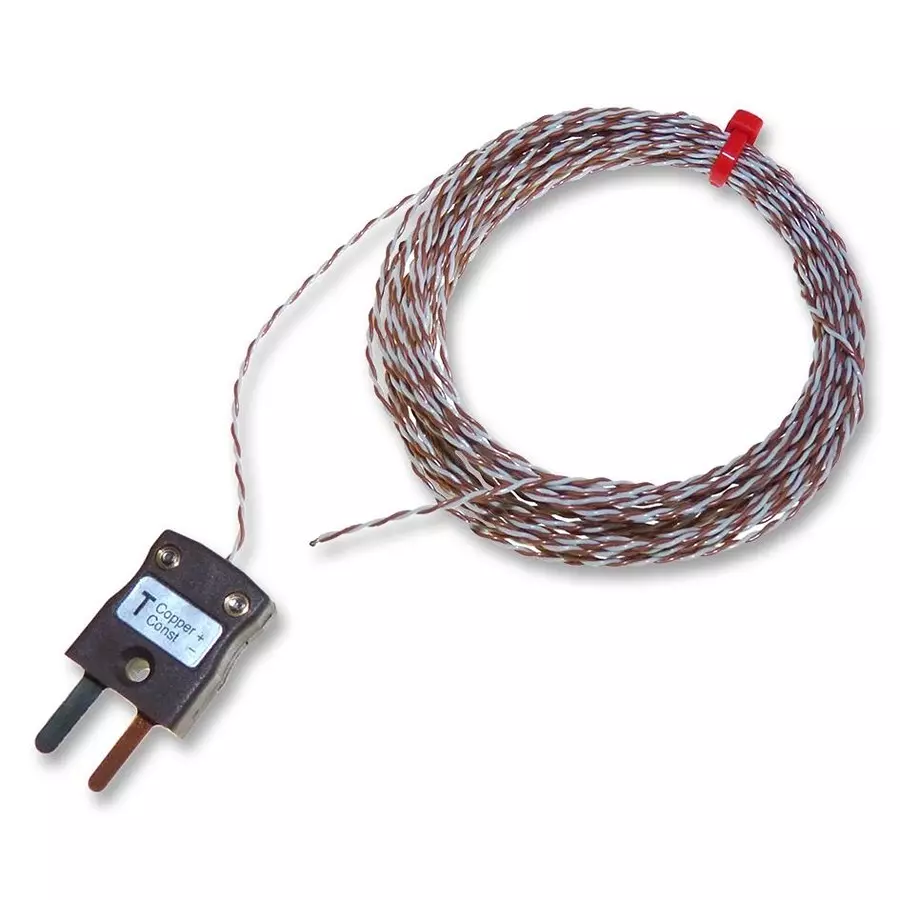 LABFACILITY THERMOCOUPLE, TYPE T, 5M, 250DEG C, Z2-T-5.0-MP-1/0.315 PFA TTP+MP