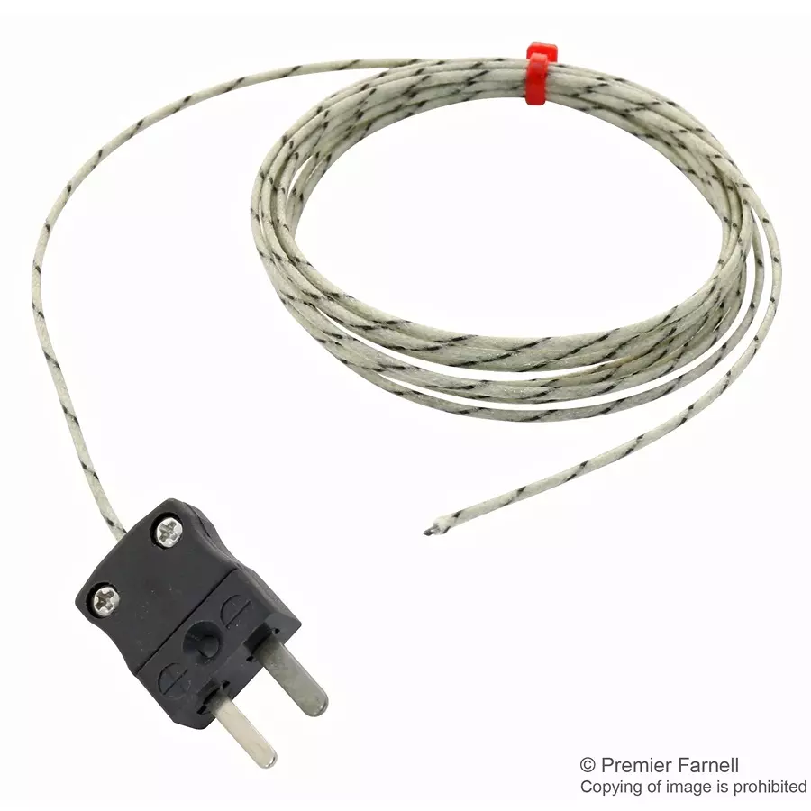 LABFACILITY THERMOCOUPLE, J TYPE, 2M, 350 DEG C, XF-1204-FAR