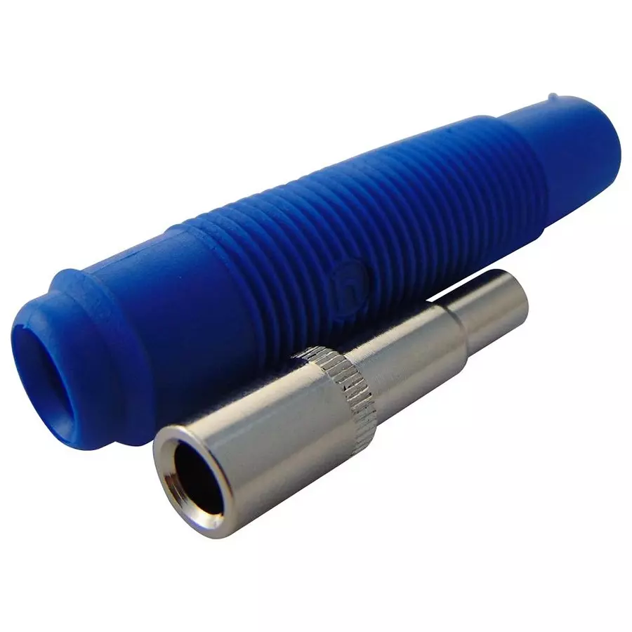 HIRSCHMANN SOCKET, 4MM, TEST, BLUE , KD, PK5, 931804102. (Pack of 5)