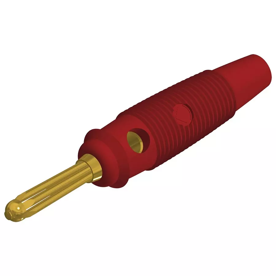 HIRSCHMANN CONN, BANANA, PLUG, 30A, SOLDER, RED, 930727701 (Pack of 5)