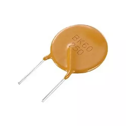 Yageo PPTC RESETTABLE FUSE, RAD, ROUND, 250VAC, BK250-040-DY