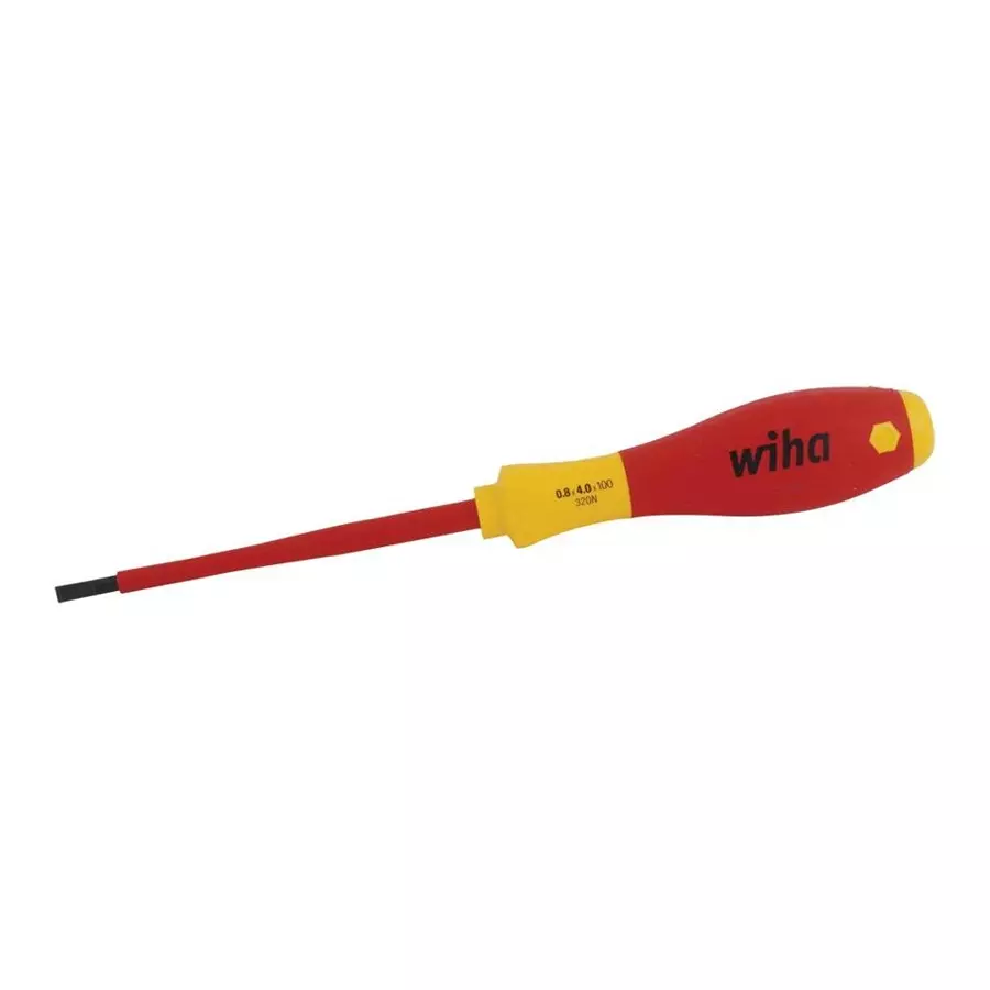 WIHA TOOLS Insulated Slotted Driver 2.0 X 100mm (9/64?), 32012.
