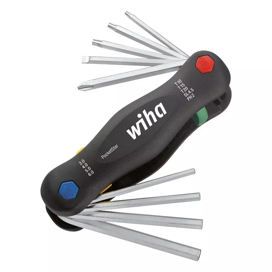 WIHA TOOLS MULTITOOL, SCREWDRIVER SET 9-PIECE, 25293