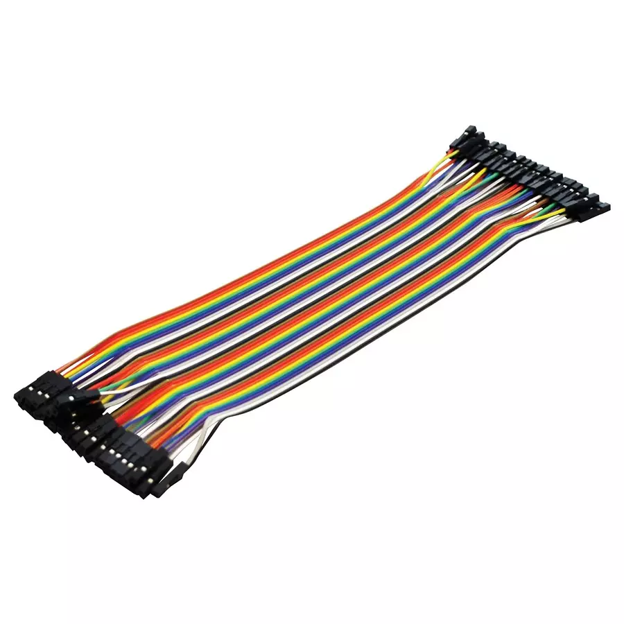 BUD INDUSTRIES JUMPER WIRE, 26AWG, 7.87INCH, 40PCS, BC-32629