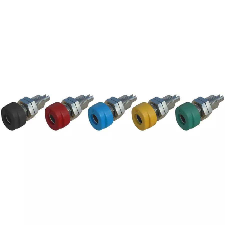 HIRSCHMANN BANANA TEST CONNECTOR, 4 MM, 16 A, 60 V, 93017510X (Pack of 5)