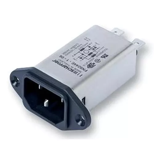 SCHAFFNER - TE CONNECTIVITY IEC INLET, FN9244E, EARTH CHOKE, 10A, 804105-SF
