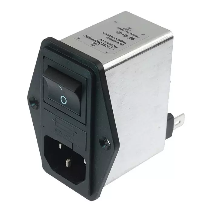 SCHAFFNER - TE CONNECTIVITY IEC INLET, 1.2A, 250VAC, QUICK CONNECT, 800331-SF