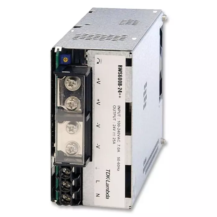TDK-LAMBDA AC-DC CONV, 1 O/P, 24V, 25A, 600W, RWS600B-24