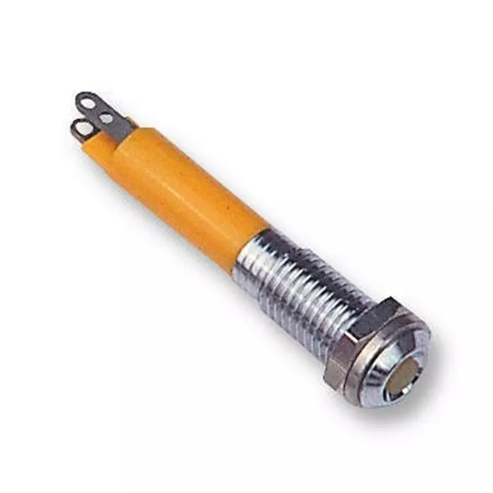 CML INNOVATIVE TECHNOLOGIES LED INDICATOR, 12V, YELLOW, 19000252
