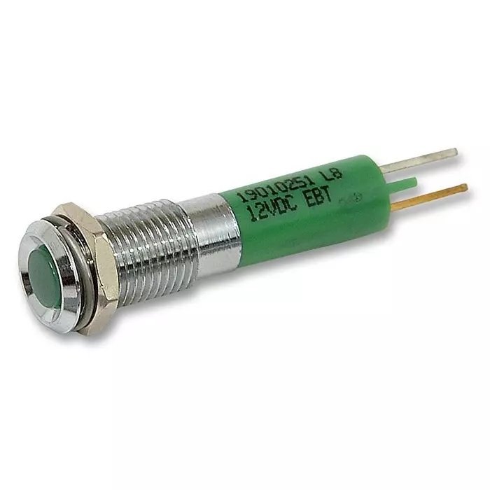 CML INNOVATIVE TECHNOLOGIES LED INDICATOR, 24V, GREEN, 19010351
