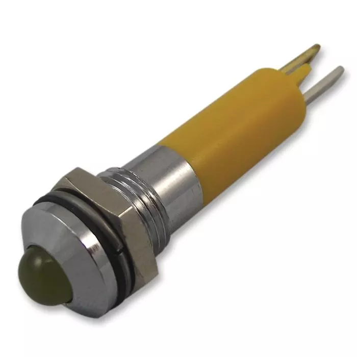 CML INNOVATIVE TECHNOLOGIES LED INDICATOR, 8MM, 24V, YELLOW, 190403Z2