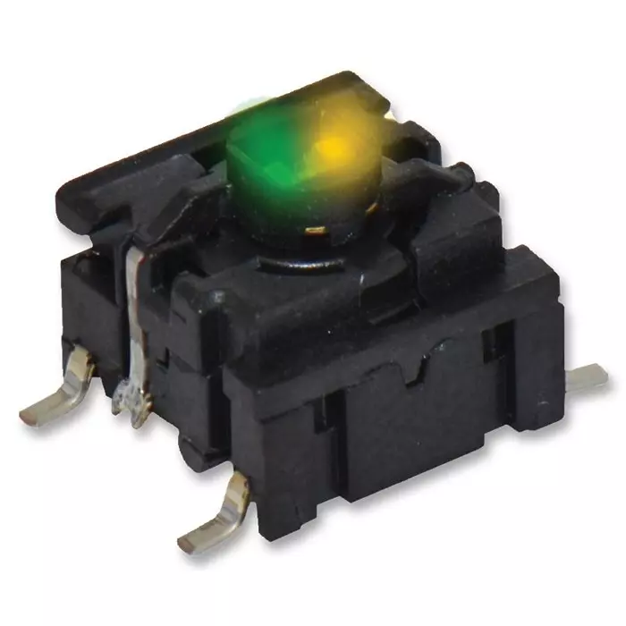 MULTIMEC Switch, Smd, Ip67, 3.5N, Grn/Ylw Led, 5GSH9352242