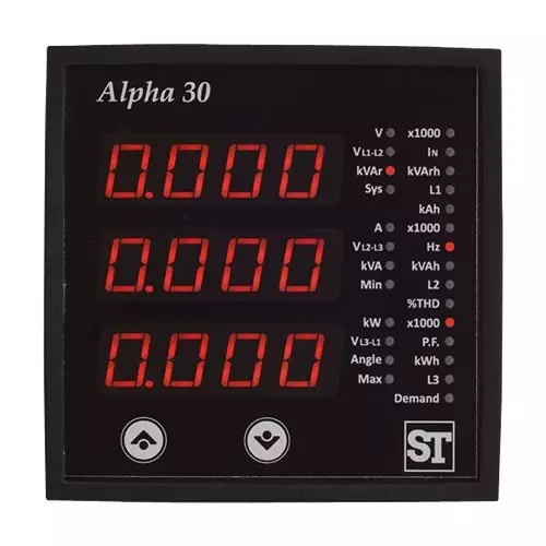 SIFAM TINSLEY Multifunction Meter, Digital, 5A, 250V, AP30-23GURDZ000000