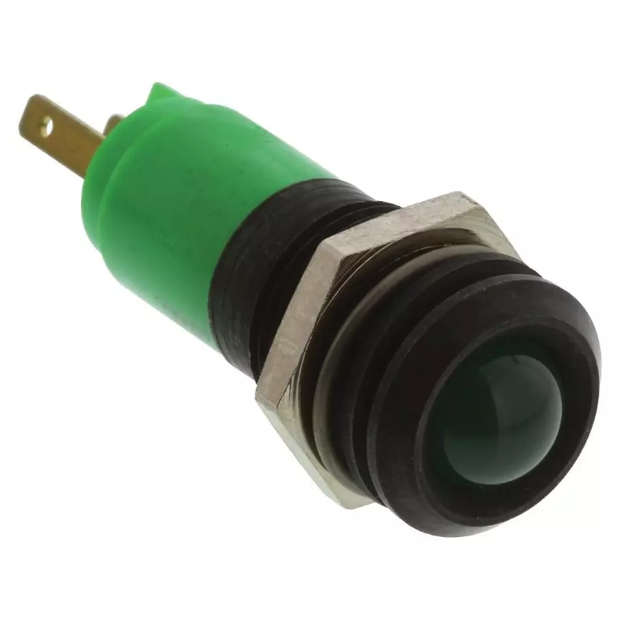 WAMCO Panel Mount Indicator, Led, 14Mm, Green, 28V, WL-19211451