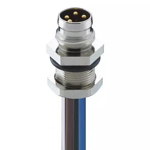 LUTRONIC Sensor Cord, 4P M8 Plug-Free End, 19.7", 0830 04 T8CW 0,5M