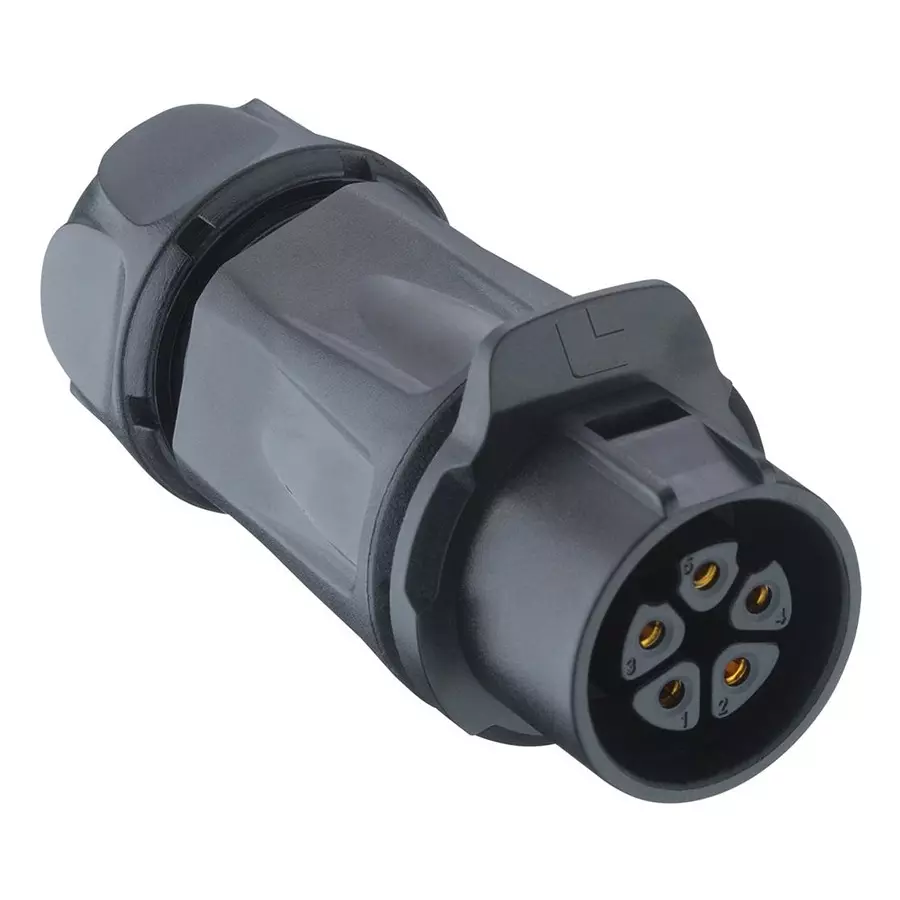 LUTRONIC Sensor Conn, Rcpt, 5Pos, Solder, 2640 05 T12CB A