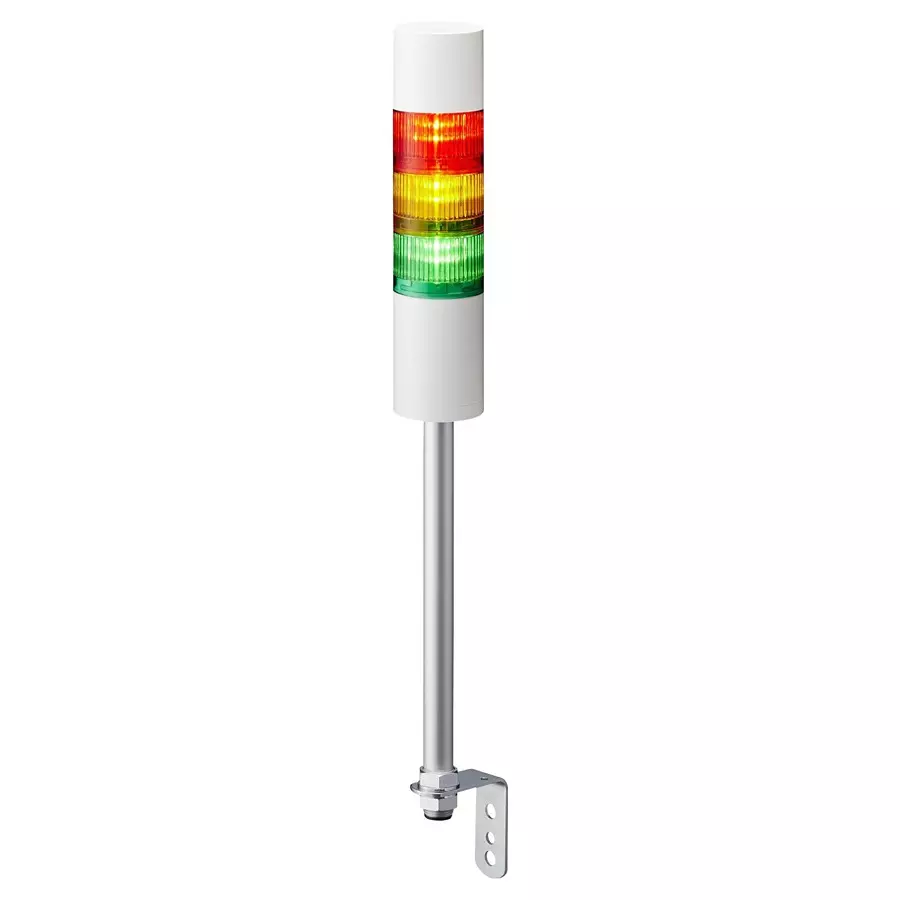 PATLITE (U.S.A.) Signal Tower, 60Mm, 24V, Red/Amber/Grn, LR6-302LJBW-RYG