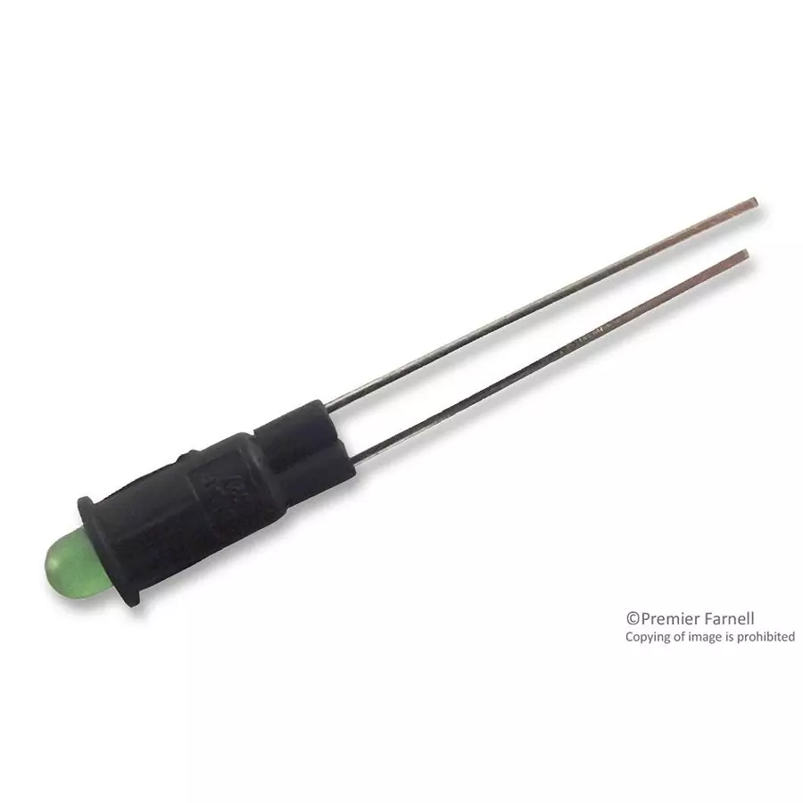 MARL LED INDICATOR, PANEL, GREEN, 2.1V, 354-314-04