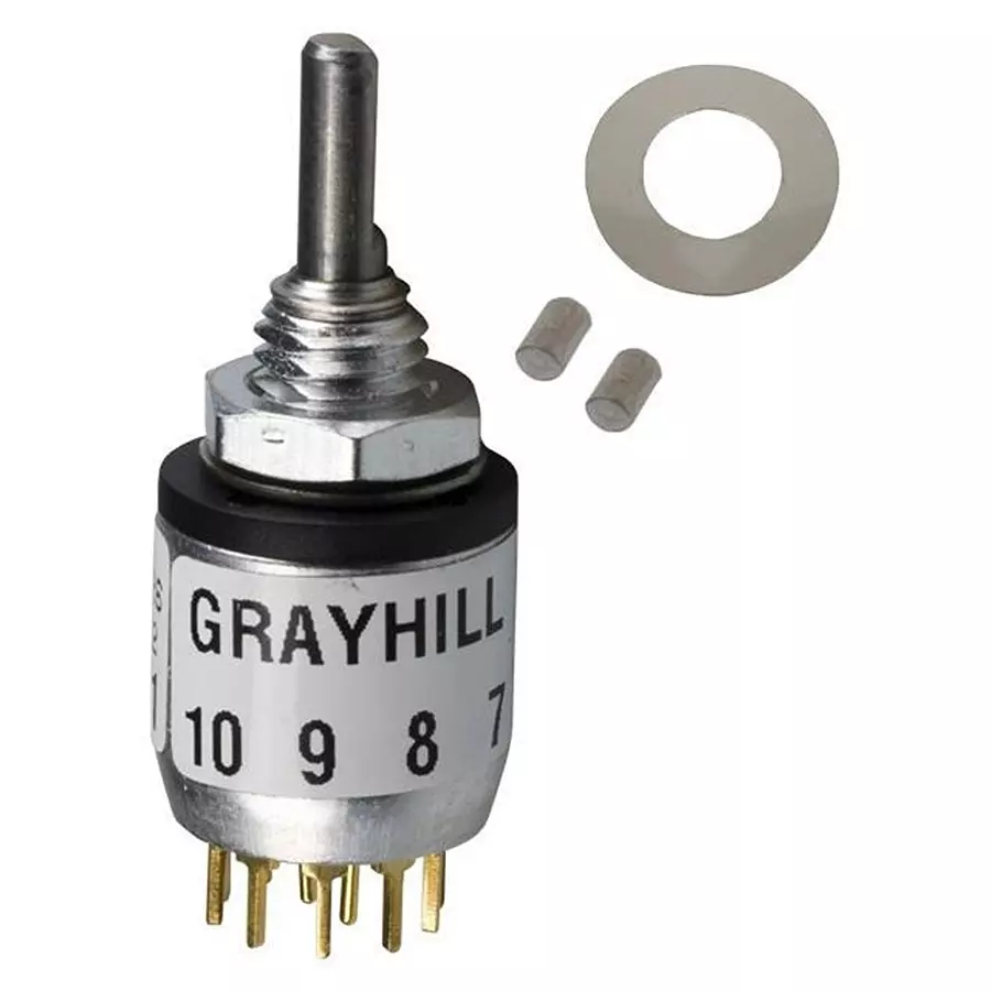 GRAYHILL SWITCH, ROTARY, SP12T, 200mA, 115V, 56D30-01-1-AJN..