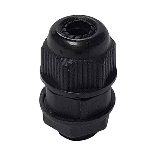 DAVIES MOLDING CABLE GLAND, NYLON 6, 3.5MM-6.5MM, BLACK, GC2000-A