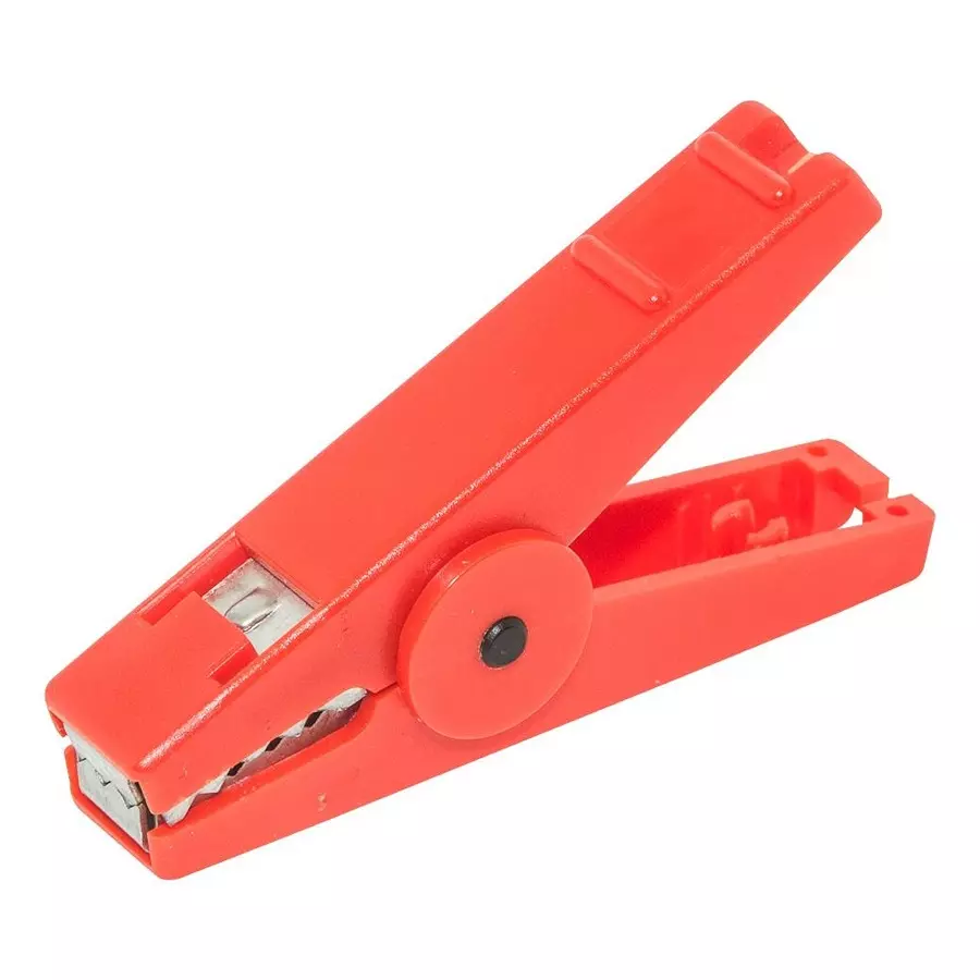 MUELLER ELECTRIC MINI ALLIGATOR CLIP, 16MM, RED, 30A, BU-112-2.