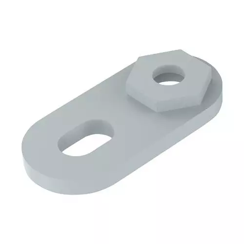 NVENT HOFFMAN MOUNTING FOOT KIT, FIBREGLASS, GREY, A48MFTHDWK (Pack of 4)