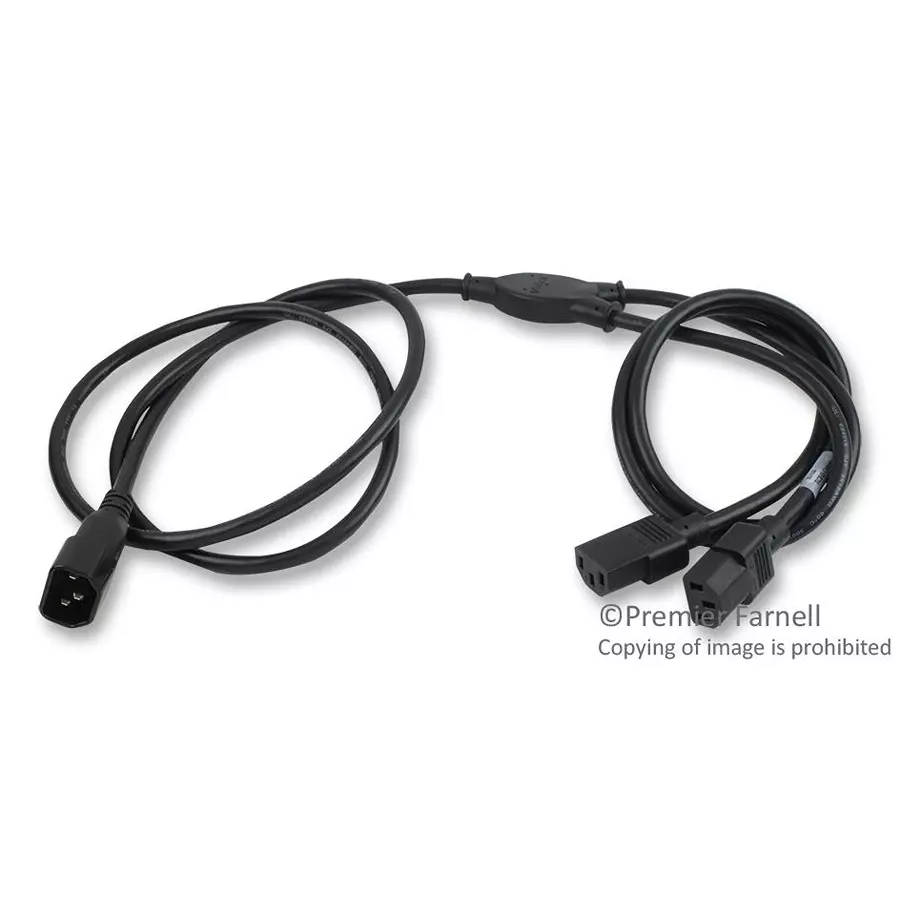 VOLEX POWER CORD IEC60320C-13/14, 6FT, 10A BLACK, 17268A