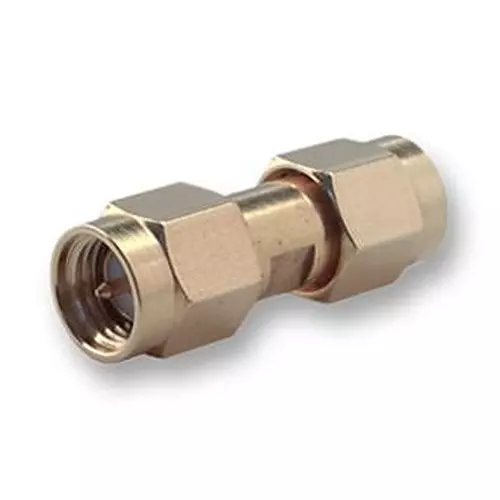 HUBER+SUHNER RF/COAXIAL ADAPTOR, SMA PLUG-PLUG, 32"SMA-50-0-1/111"NE
