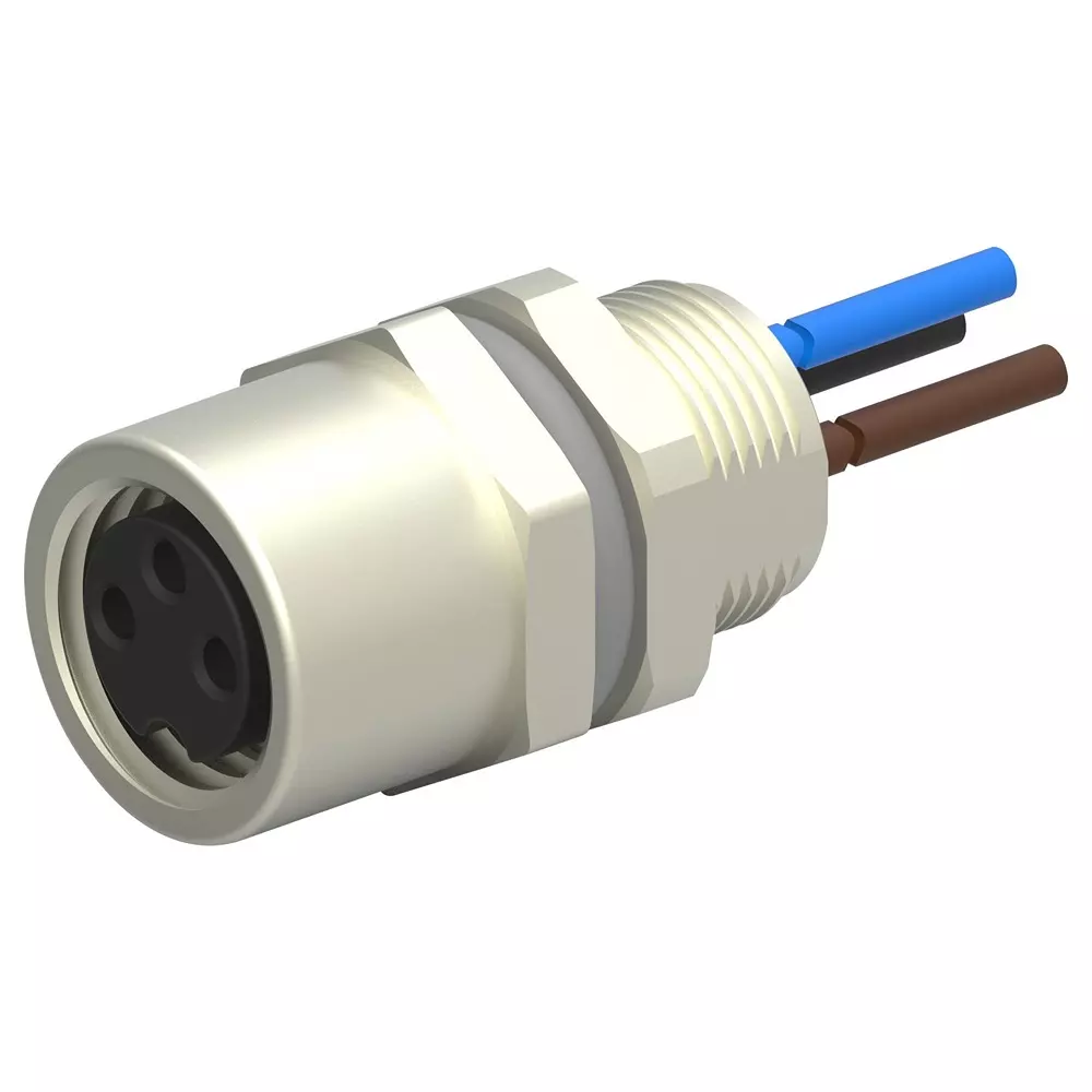 TE CONNECTIVITY Sensor Cord, 3P M8 Rcpt-Free End, 0.2M, T4073014031-001