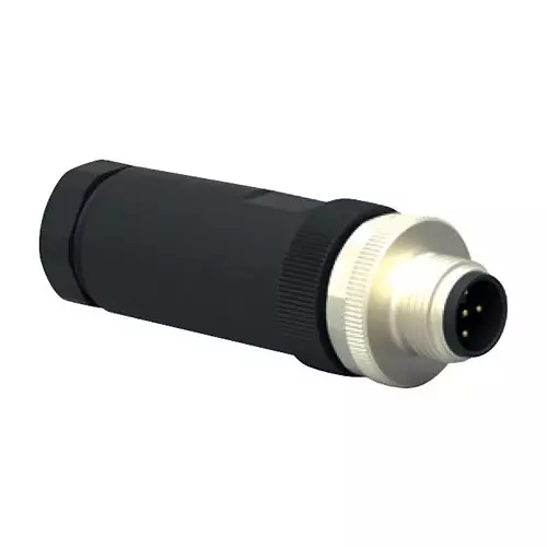 TE CONNECTIVITY Sensor Connector, M12, Plug, 4Pos, T4111002041-000