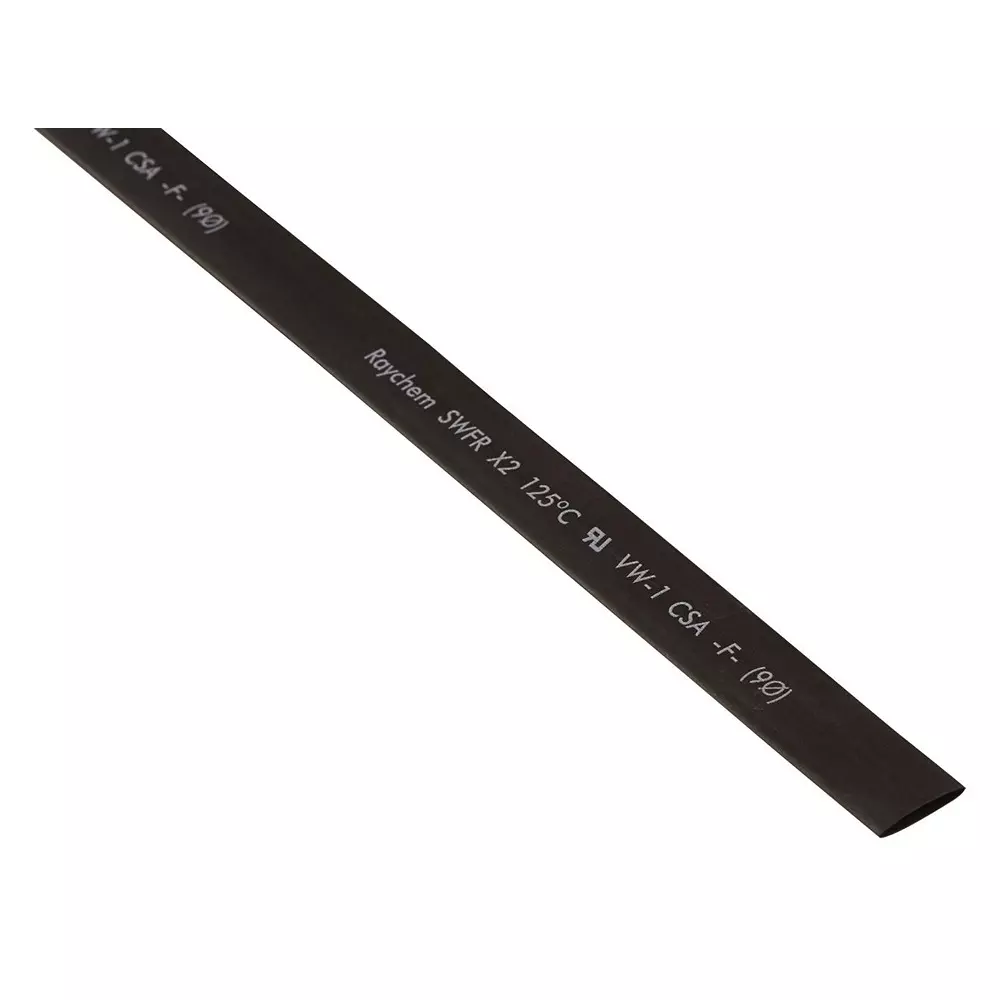 TE CONNECTIVITY Heat-Shrink Tubing, 2:1, Black, 2.6Mm, X2-2.0-0-Sp-Sm (Pack of 200)