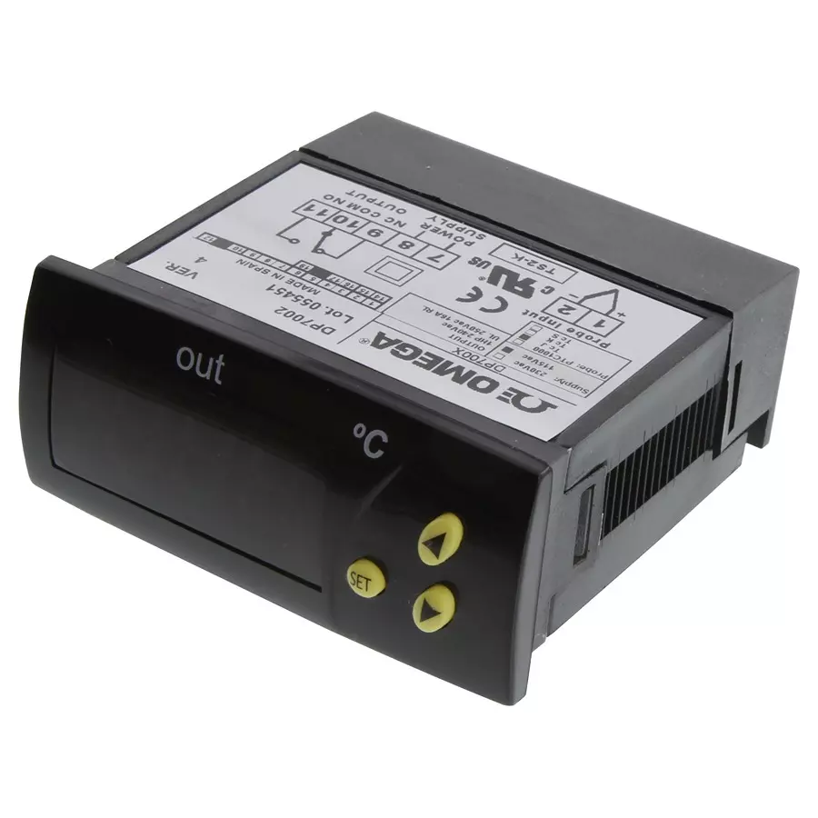 Omega Panel Meter, 3-Digit, Thermocouple, 110V, DP7002