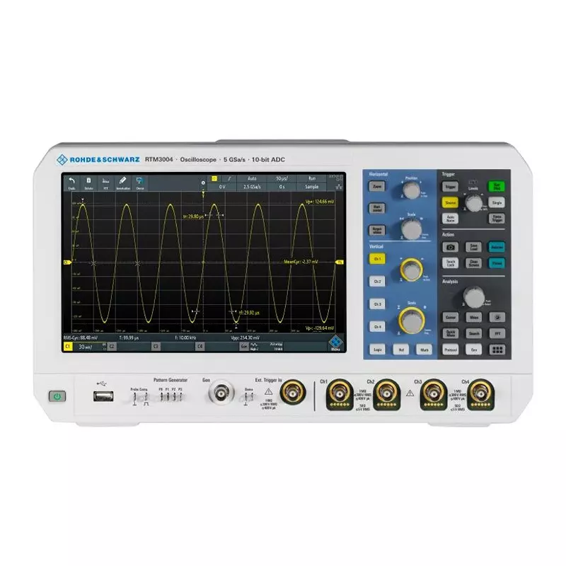 ROHDE & SCHWARZ Digital Osc, 100Mhz, 4+16 Ch, 3Year., RTM3004 (RTM3K-04)