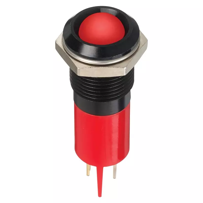 APEM Led Indicator, Panel, 14mm, Red, 12V, Q14P1BXXHR12E