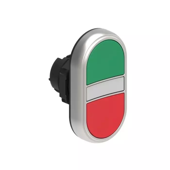 Lovato LPCBL71 Series Green, Red Momentary Push Button, 22 mm Cutout, LPCBL7113