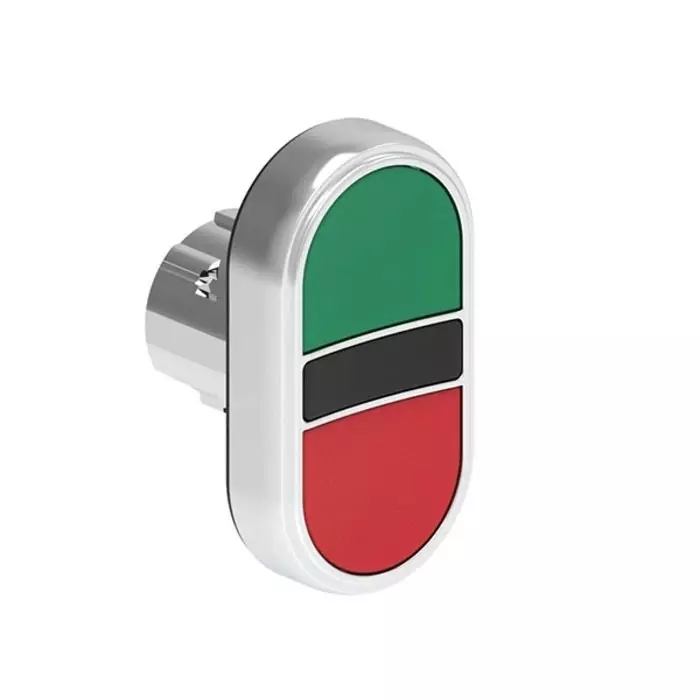 Lovato LPSB71 Series Green, Red Momentary Push Button, 22 mm Cutout, LPSB7113
