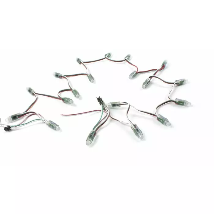 Intelligent LED Solutions 5.5 V DC RGB LED Strip Light, ILPP-KT-12RGBIC-2811.CH6.