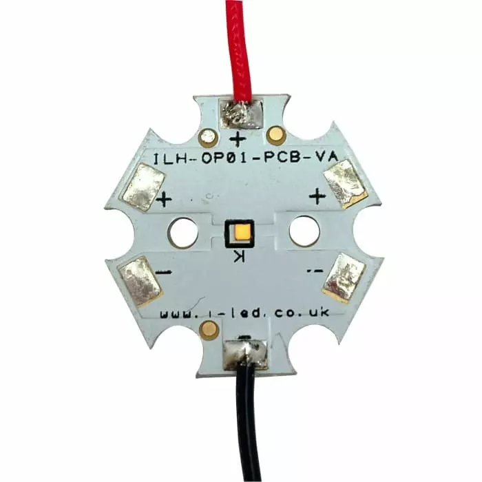 Intelligent LED Solutions OSLON Pure 1010 1 PowerStar LED Circular Array, 1 Red LED, ILH-OP01-PCRE-SC221-WIR200.