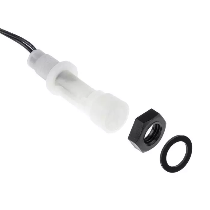 SENSATA / CYNERGY3 LLF 70 Series Horizontal External Polypropylene Float Switch 1 m Cable SPNO 300V AC Max 300V, LLF74H100RN