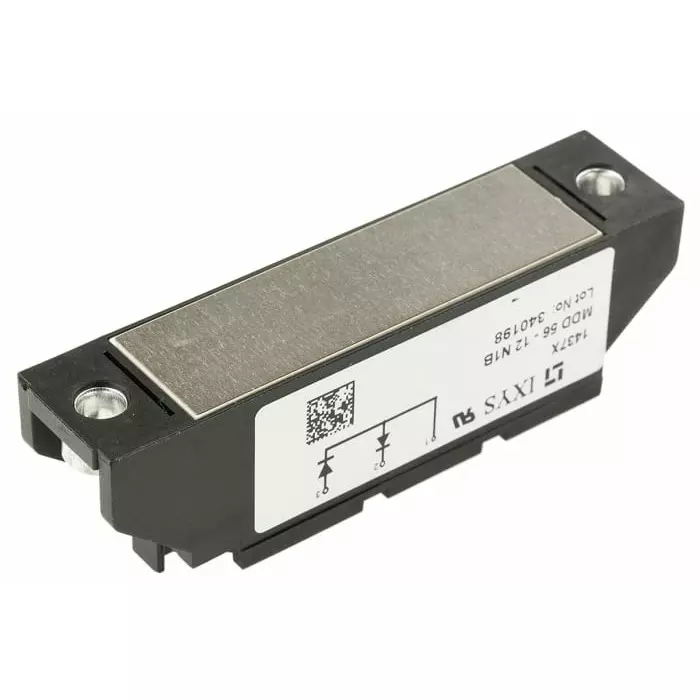 IXYS SEMICONDUCTOR Dual Rectifier Diode Panel Mount 3-Pin 1200V 95A, MDD56-12N1B (Pack of 36 Pcs)