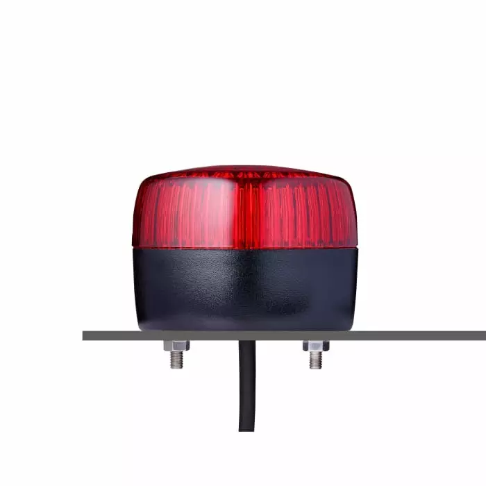AUER Signal PFL Series Red Multi Strobe Beacon 230/240 V Horizontal Tube Mounting Vertical LED Bulb IP67 IP69, 861512313