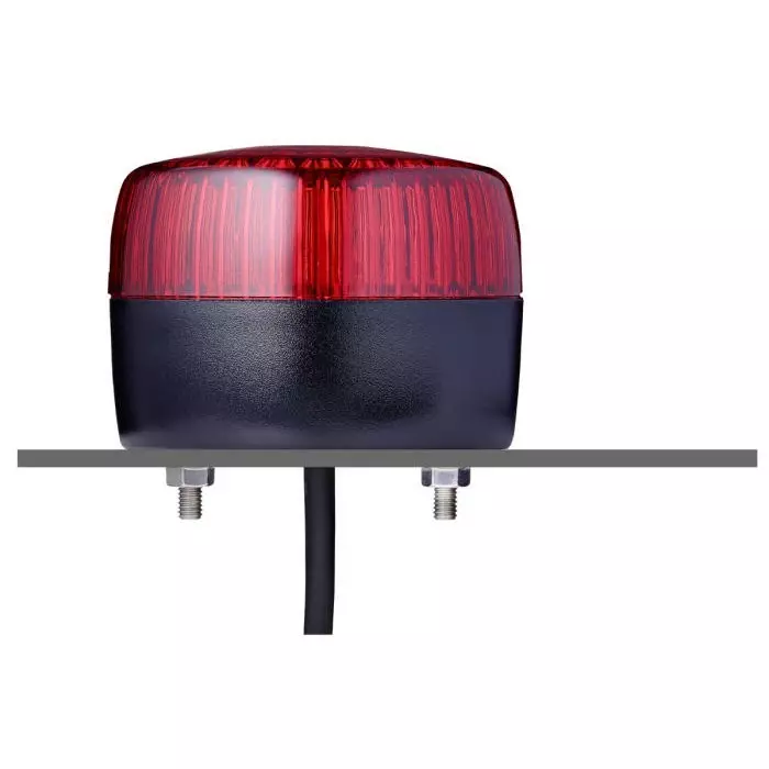 AUER Signal PCL Series Red Multiple Effect Beacon 24 V AC/DC Surface Mount LED Bulb IP66 IP67, 861502405