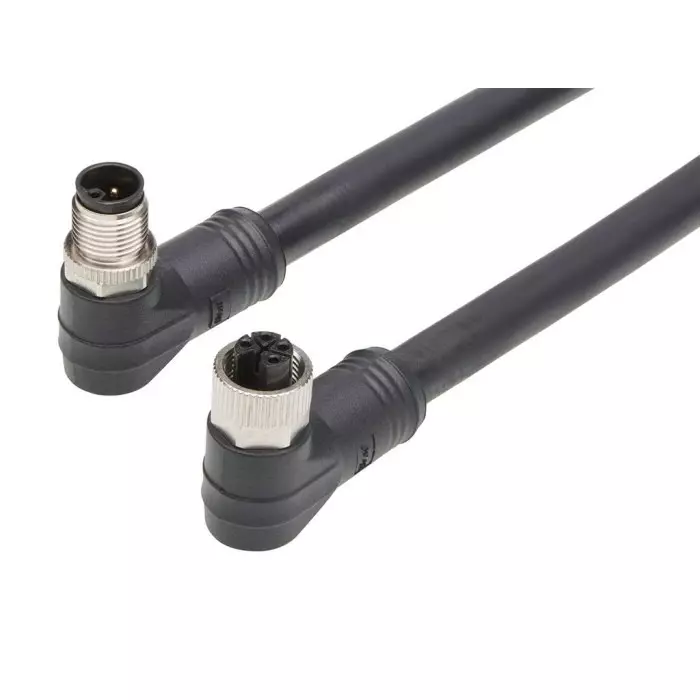 Brad from Molex Cordset 4 Contacts Cable Mount M12 Connector Plug and Socket Female to Male, 1205010161
