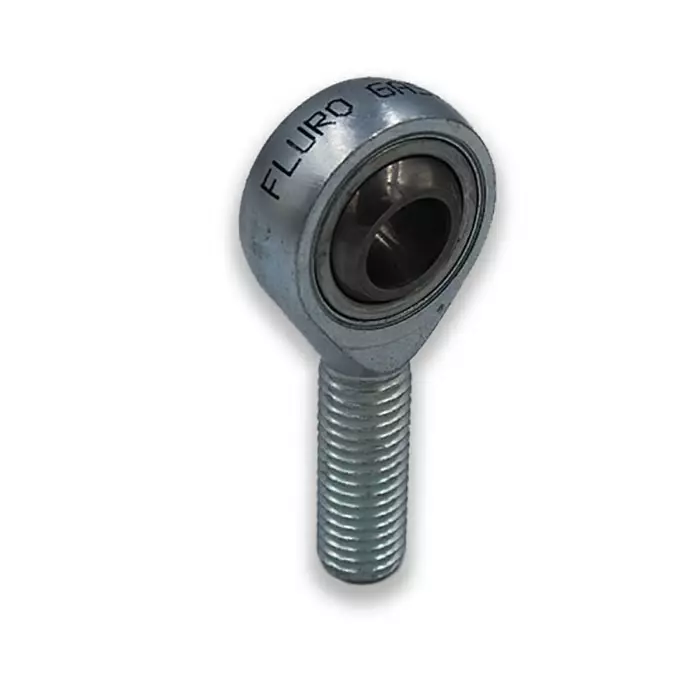 Fluro Galvanized Steel Rod End 10 mm Bore 62 mm Long Metric Thread Standard Male Connection Gender, GASW10