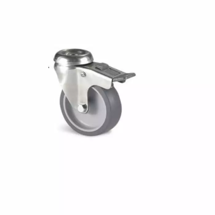 Guitel Hervieu Braked Swivel Castor Wheel 60 Kg Capacity 63 mm Wheel, JP2OD063-325L